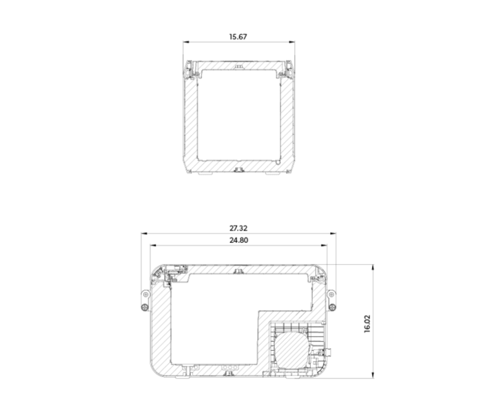 Screenshot of the Dometic CFX3 app interface, demonstrating remote temperature control and performance monitoring via Bluetooth or WiFi.