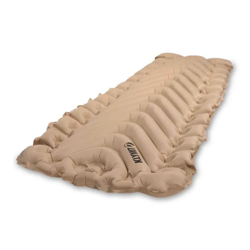 Sleeping pad reservoirs designed to maximize loft and warmth.