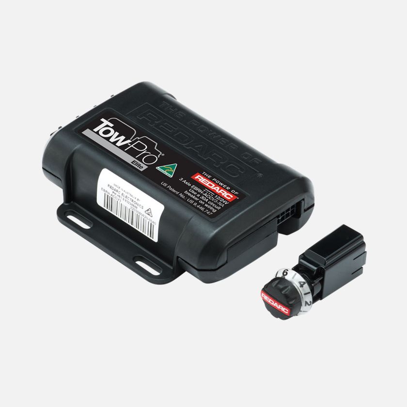 REDARC Tow-Pro Elite electric trailer brake controller with dash-mounted control knob