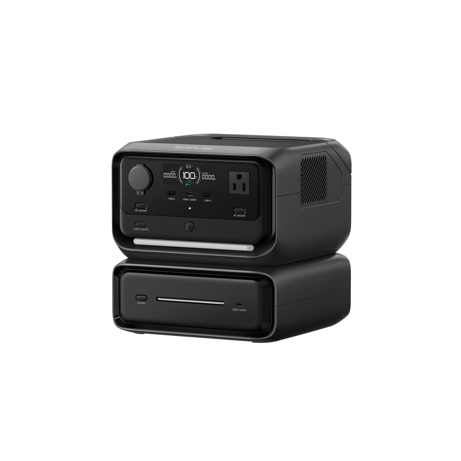 EcoFlow RIVER 3 Max Portable Power Station with expandable LiFePO₄ battery for camping, RVs, off-grid adventures, and emergency backup power.