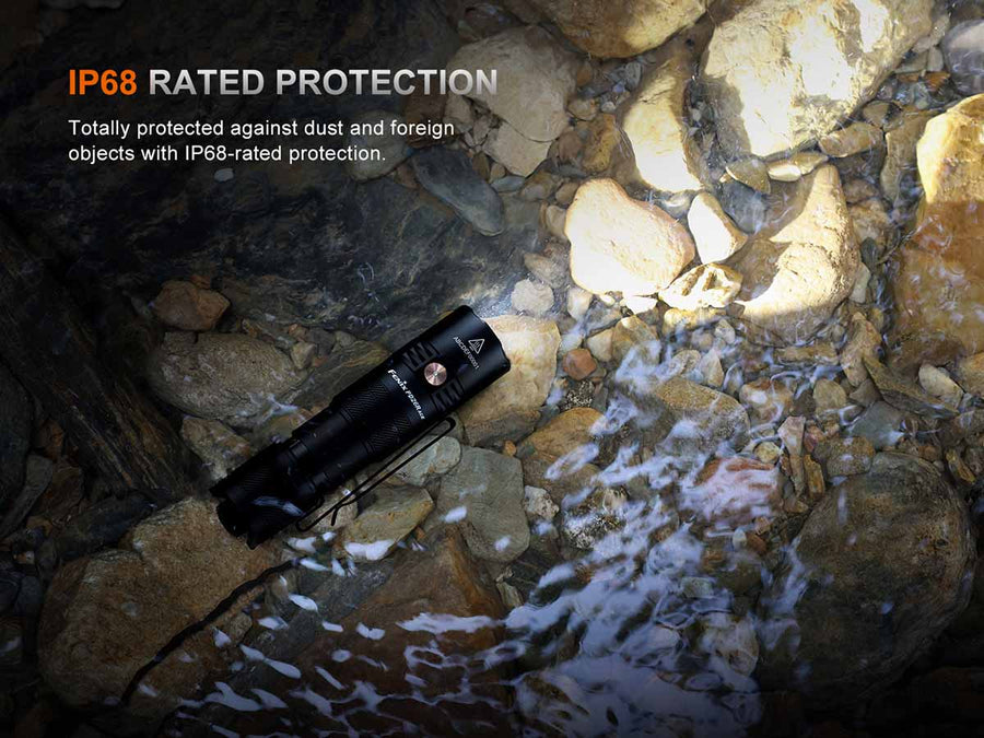 Fenix PD26R ACE waterproof flashlight with IP68 protection rating
