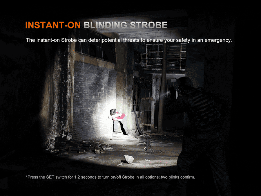 Fenix PD36R ACE flashlight seven lighting modes