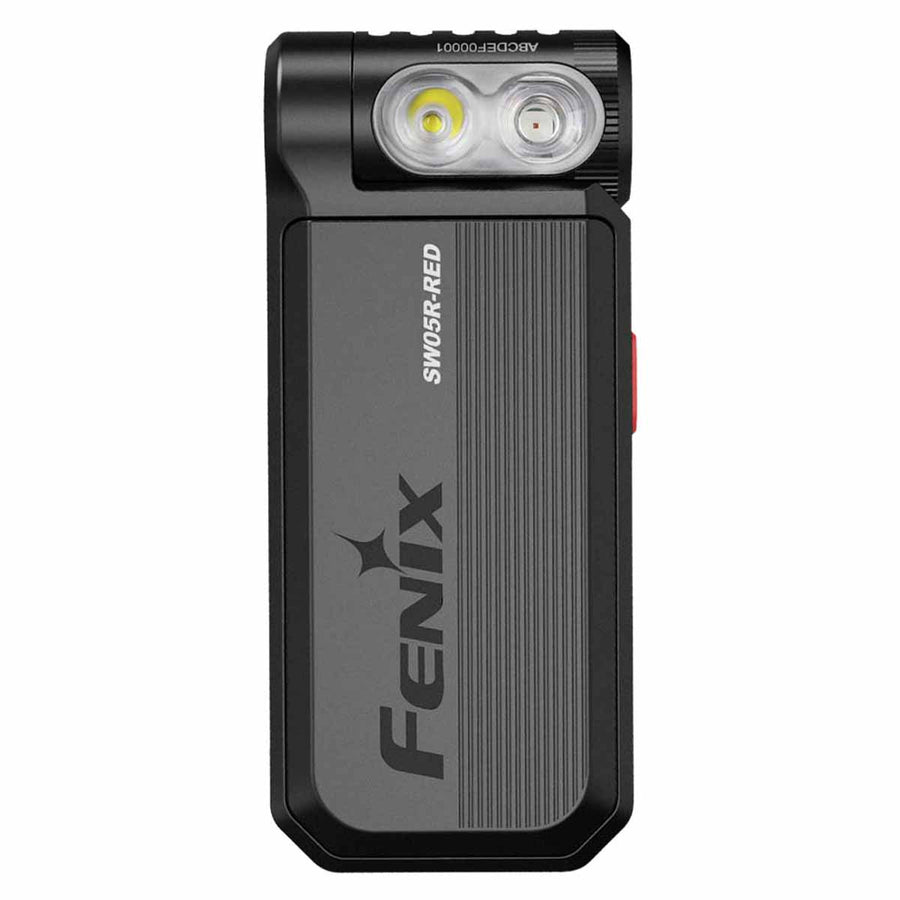 Fenix SW05R-RED flashlight with adjustable 200-degree swivel head