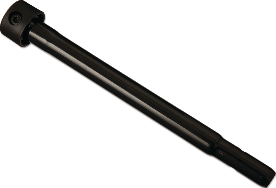 Black metal rod on a white background