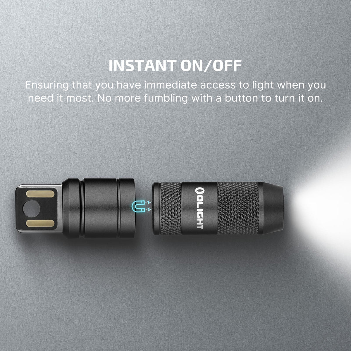 Olight iMini 2 compact 50 lumen LED flashlight with magnetic cap
