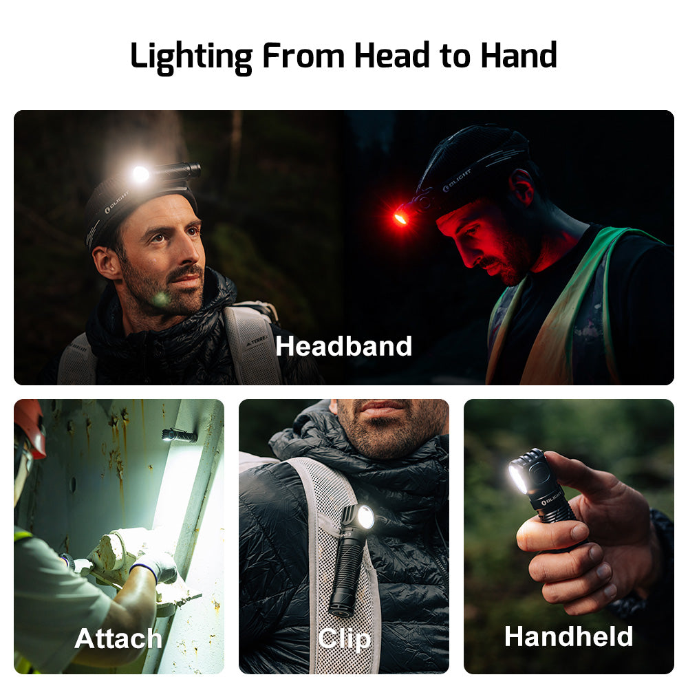 Olight Perun 3 headlamp with adjustable headband