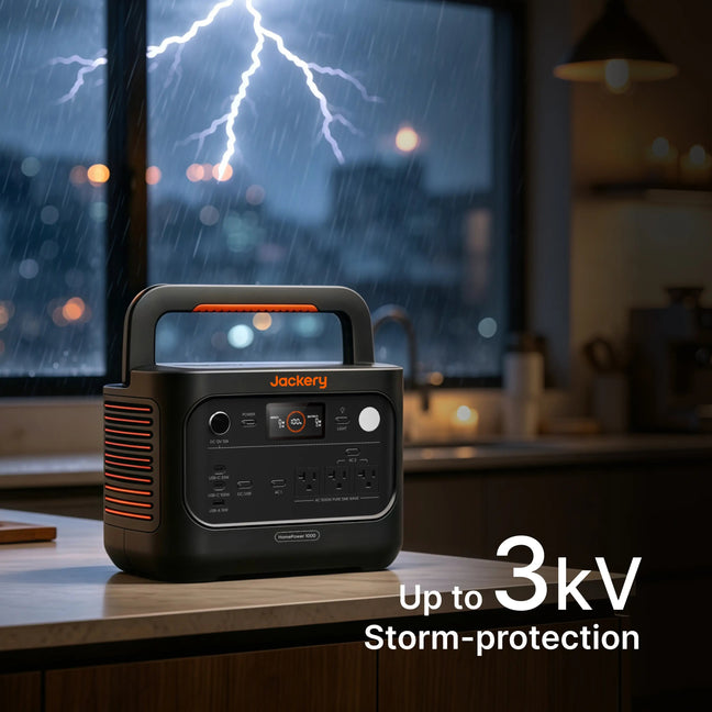 Jackery HomePower 1000 v2 solar charging setup

