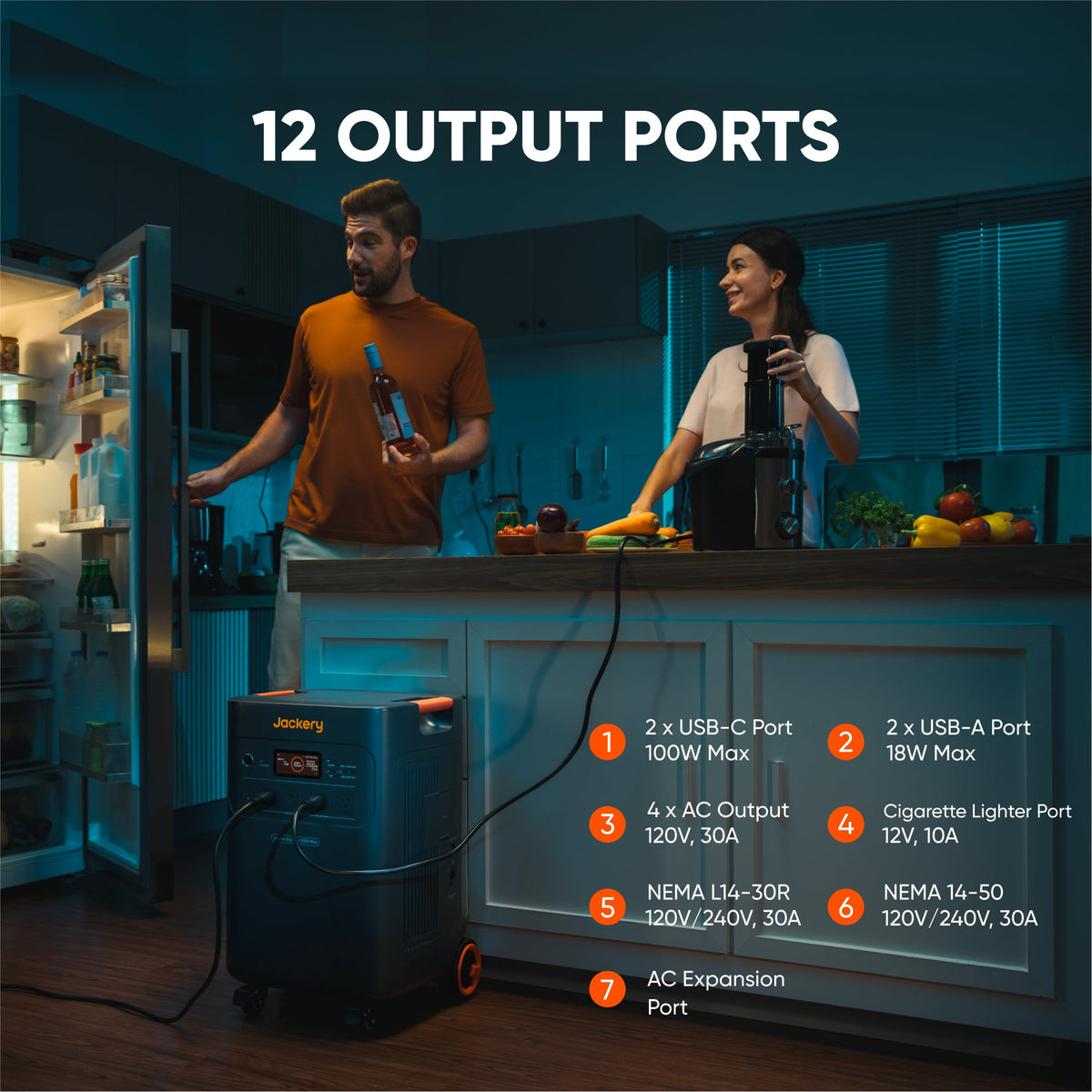 Jackery Explorer 5000 Plus 120V 240V portable power station

