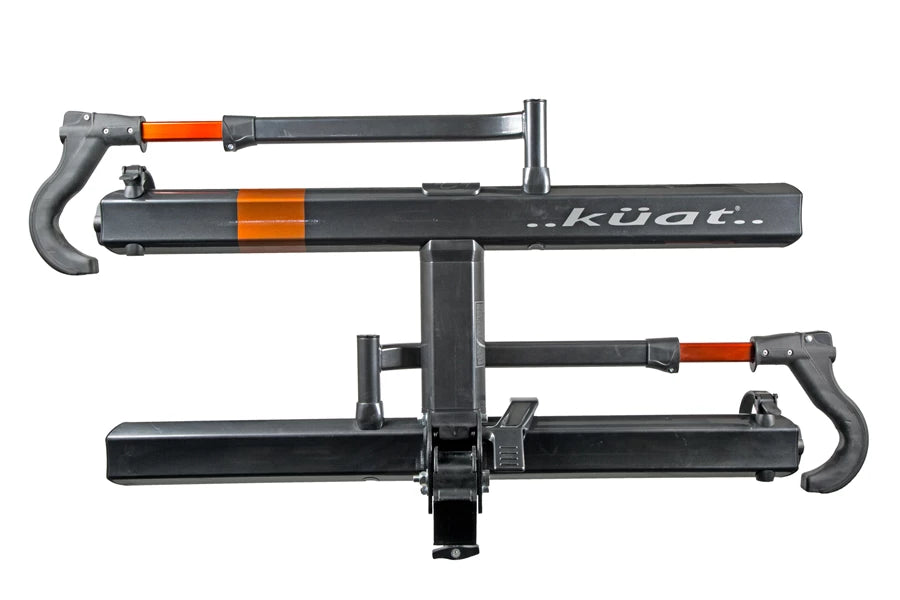 Sherpa 2.0 2-Bike Rack, Grey Metallic with orange anodize