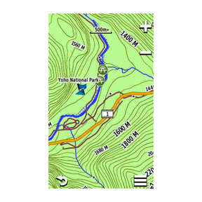 Offers terrain contour and elevation information, along with summits, peaks and geographic points