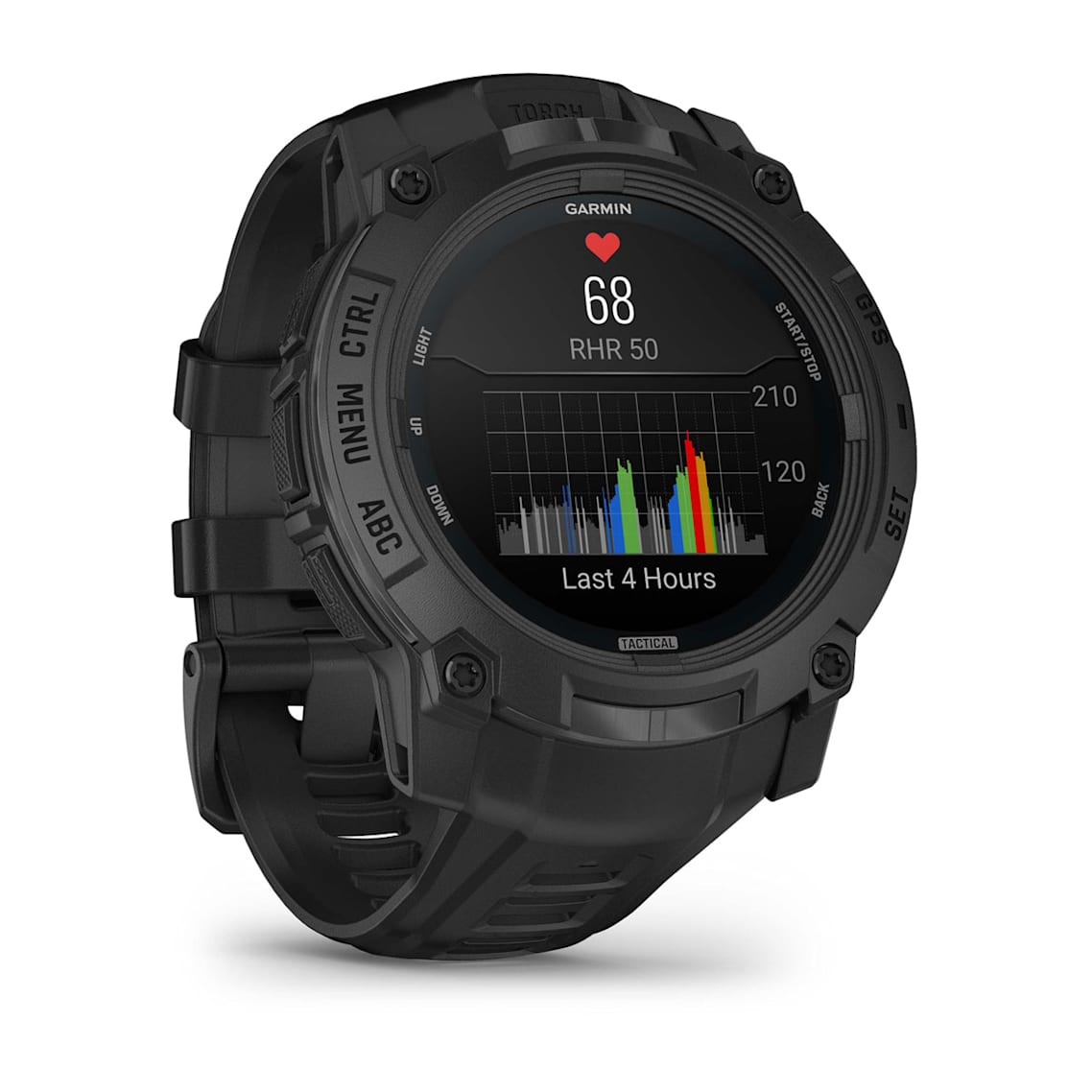 Garmin Instinct 3 tactical GPS smartwatch with AMOLED display and rugged build