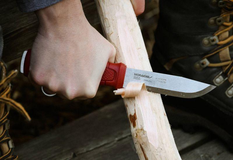 Morakniv Kansbol S Dala Red 12C27 stainless steel blade with TPE handle