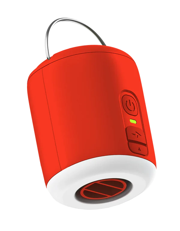 Lightweight rechargeable air pump and camping lantern combo device