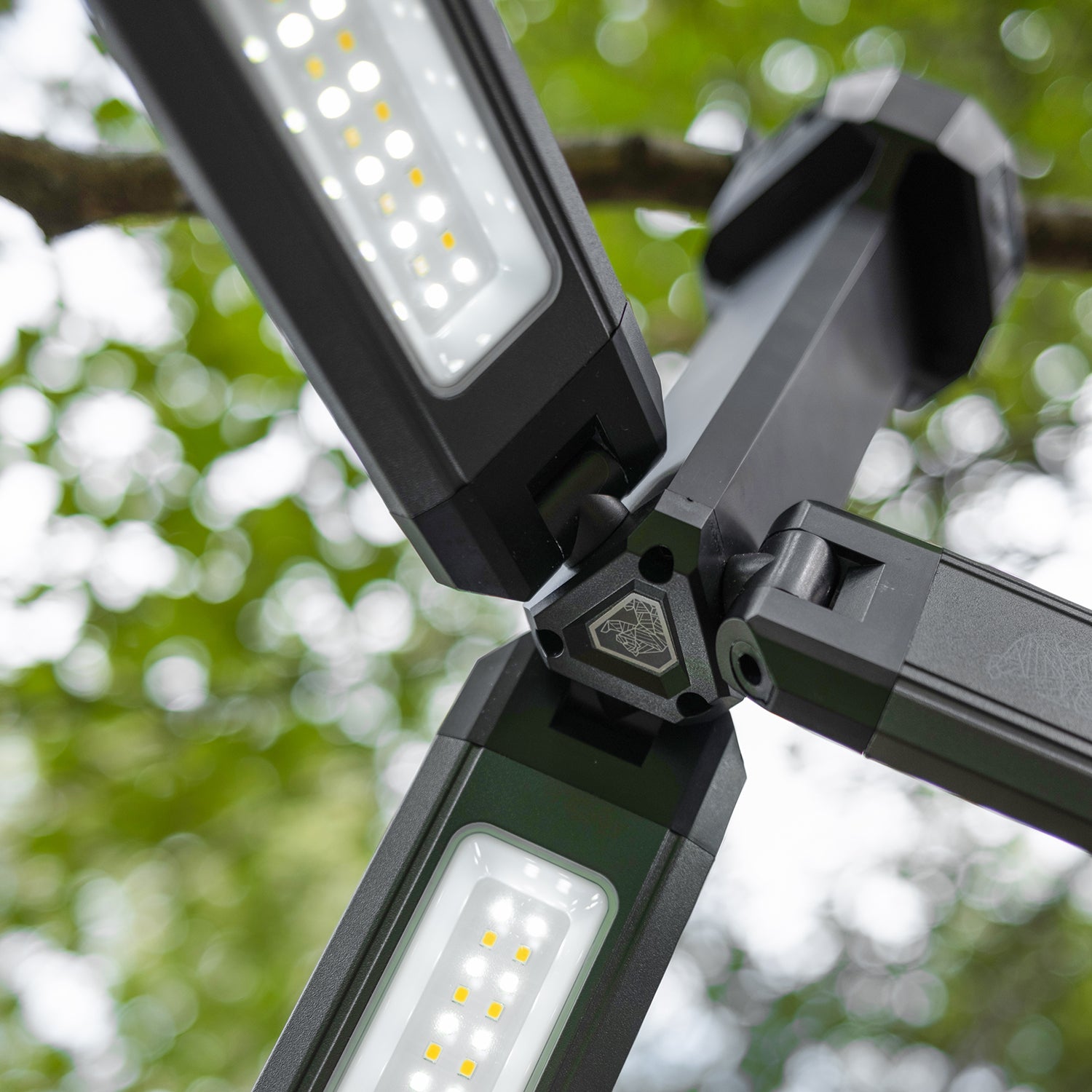 Northstar Flexlite LED light hanging under campsite awning