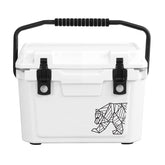 White 20 quart kuma ice box/cooler for camping