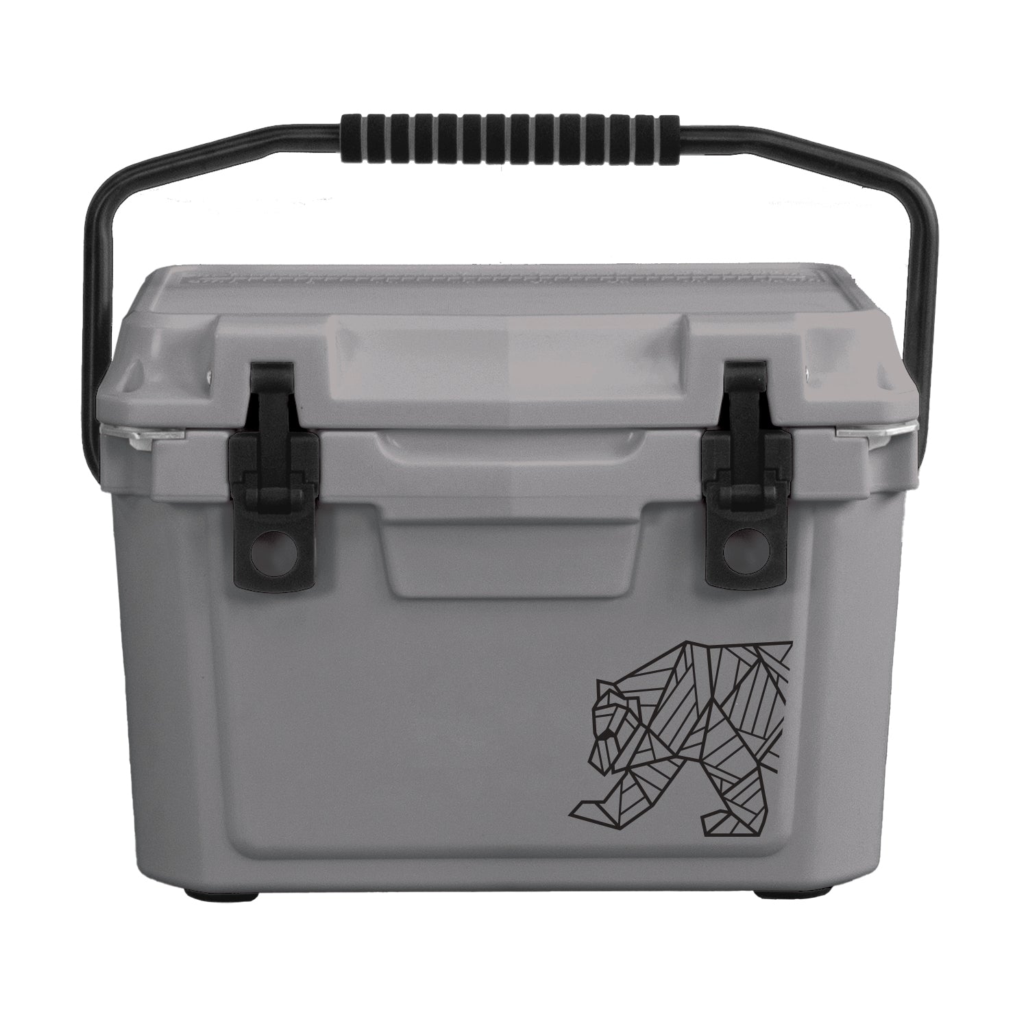 Top view of Orso 20 Quart Icebox showing built-in ruler and cup holders