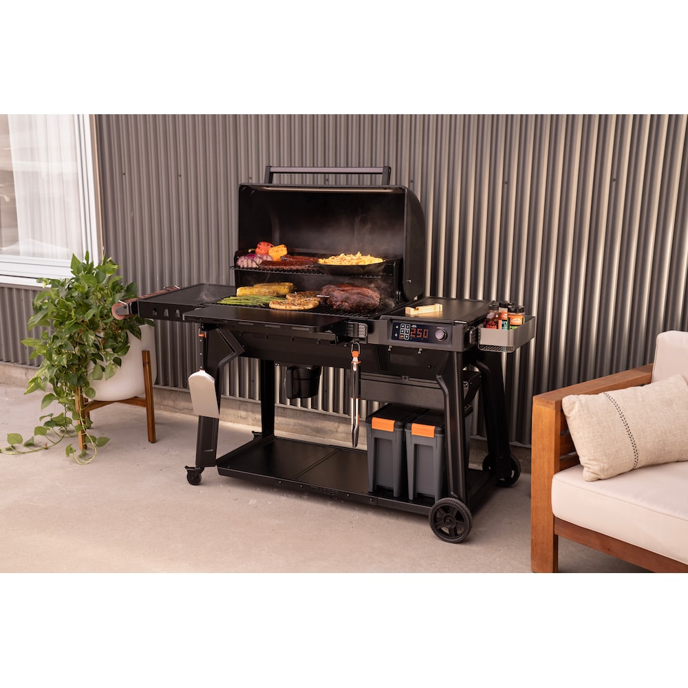 Traeger Woodridge Pro pellet barbecue grill for smoking, roasting, and grilling