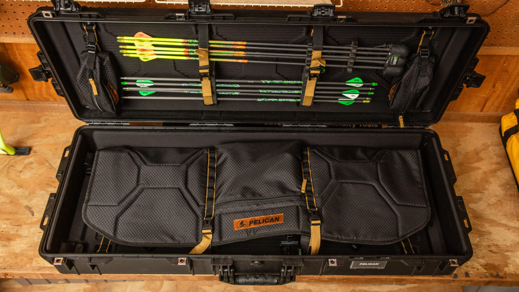 Pelican Air bow case with press and pull locking latches