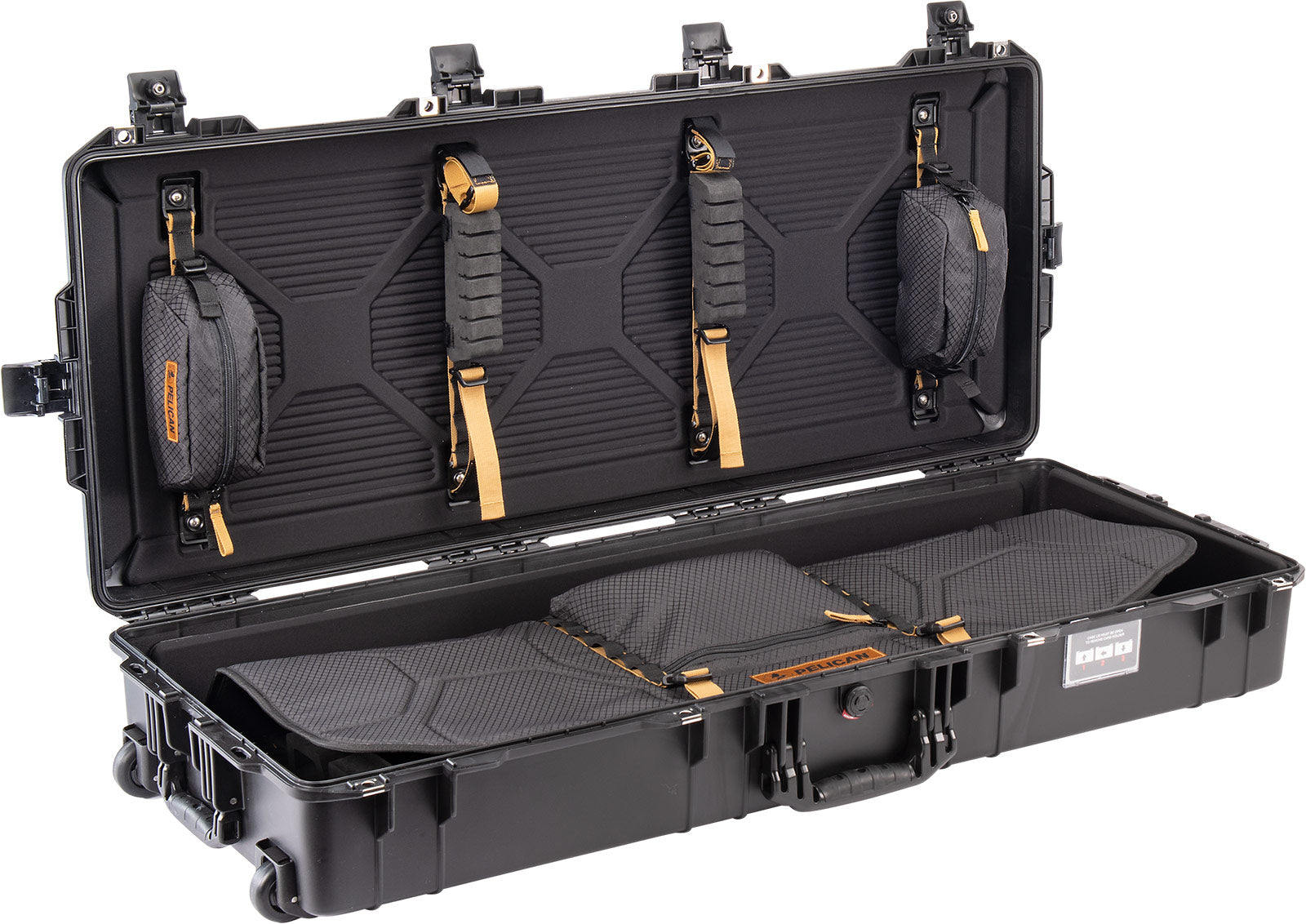 Pelican Air 1745 crushproof bow case with TSA approved latches