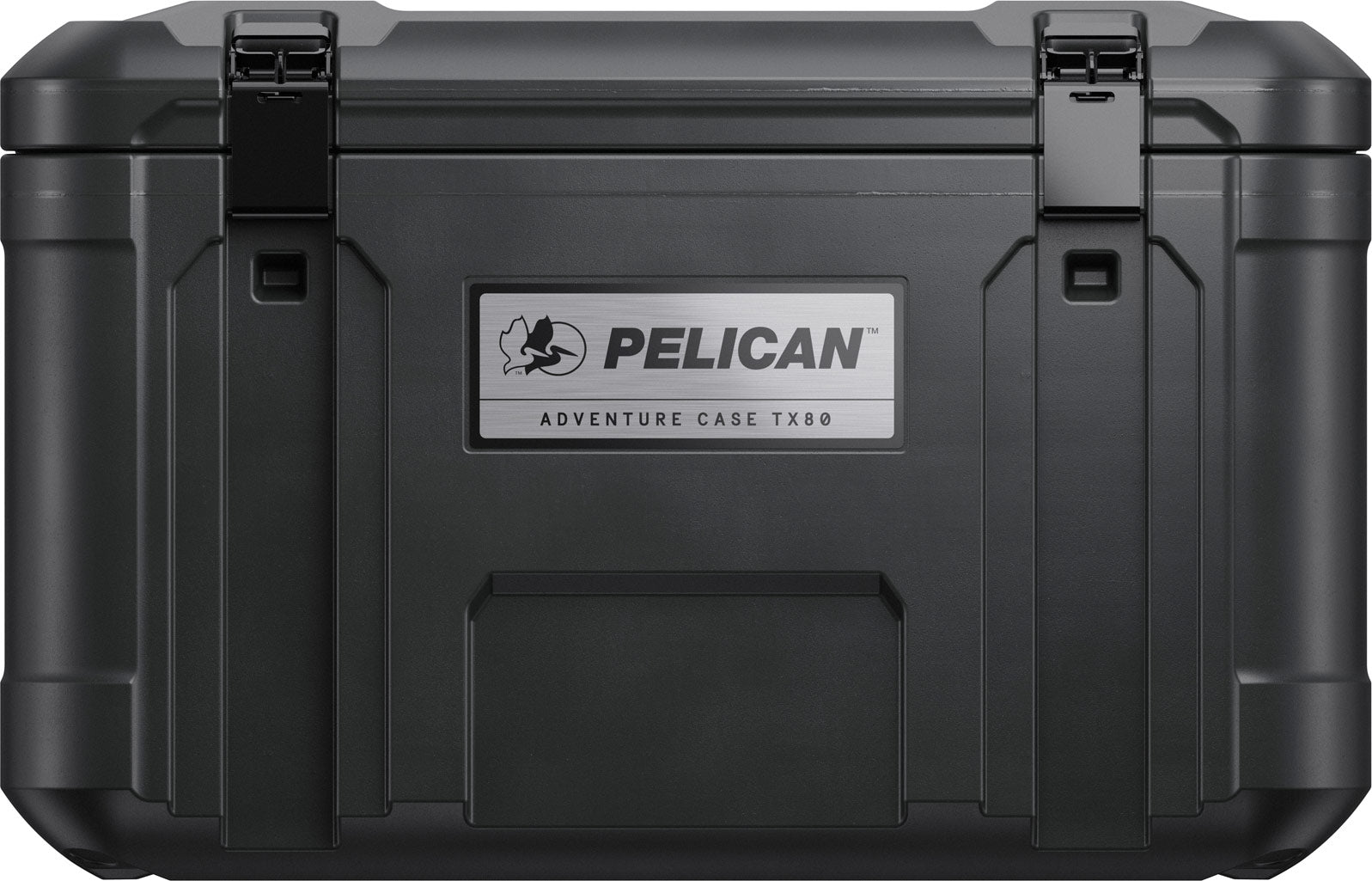 Weather-resistant Pelican TX80 cargo case secured in a vehicle