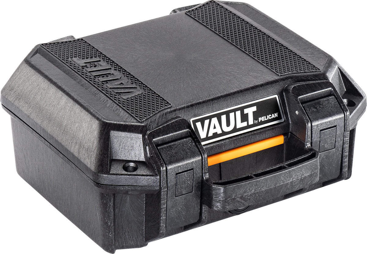 Open Vault equipment case showing four protective foam layers, providing customizable cushioning for equipment protection.