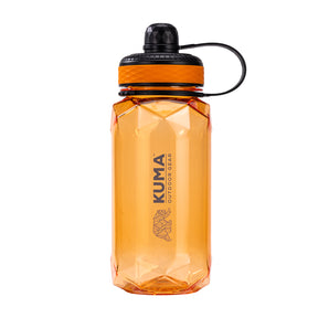 Kuma plastic water bottle in orange