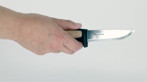 Morakniv Pro Rope SRT (S) stainless steel knife with friction grip handle and protective finger guard