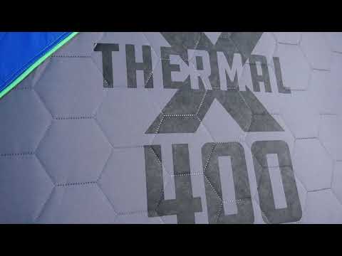 CLAM Portable X-400 4 Person Pop Up Ice Fishing Thermal Hub Shelter Tent-117479