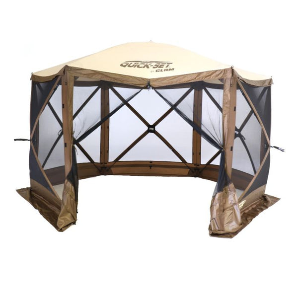 CLAM Quick-Set Escape 11.5 x 11.5 Foot Portable Pop-Up Camping Gazebo ...