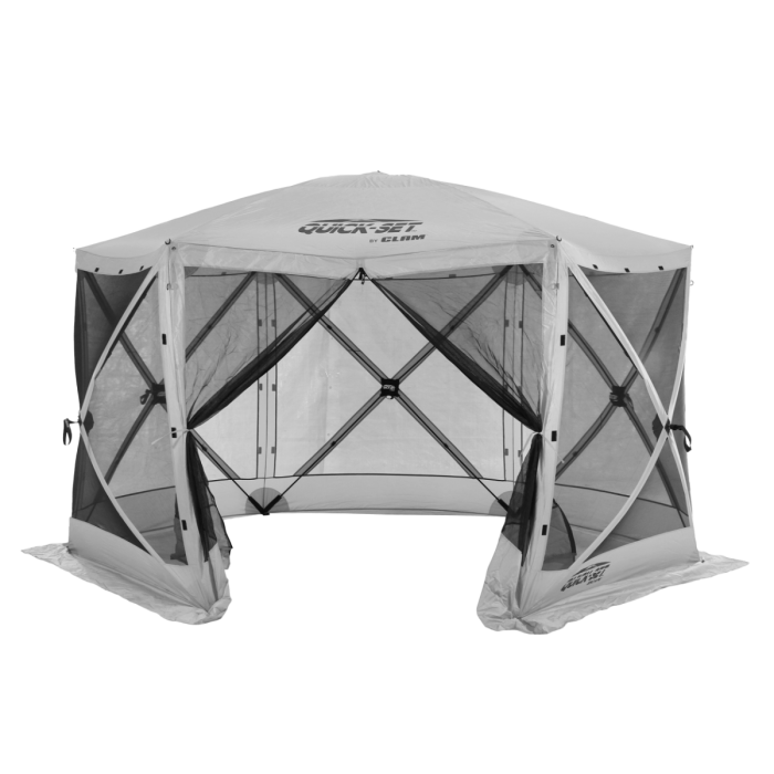 CLAM Quick-Set Escape 11.5 x 11.5 Foot Portable Pop-Up Camping Gazebo 6 Sided