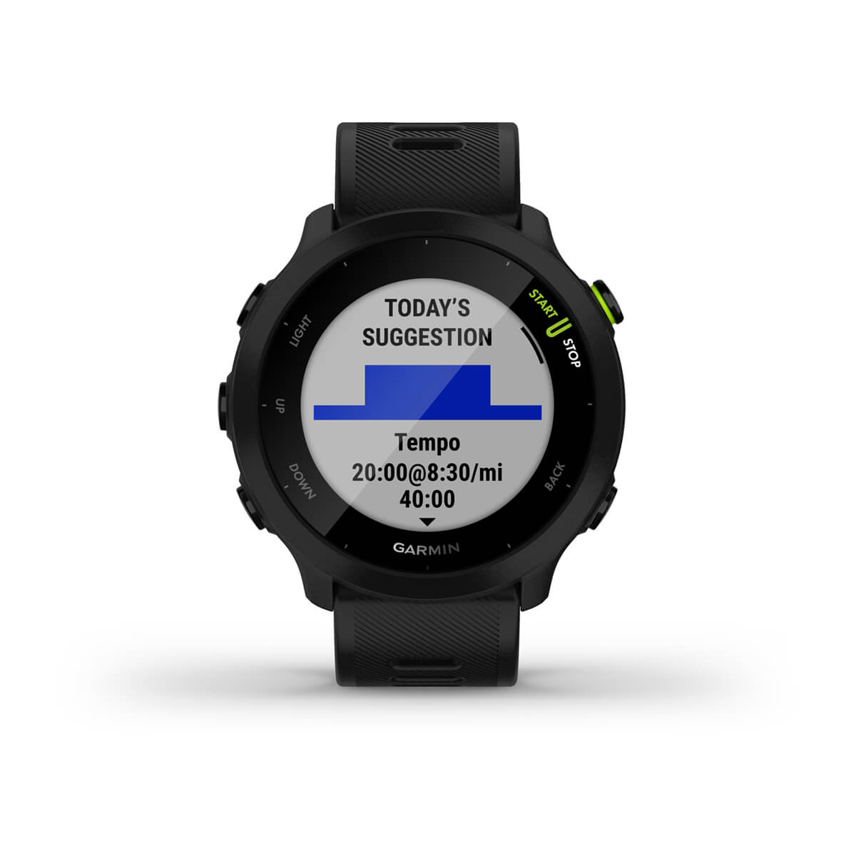 Easy-to-use GPS running smartwatch provides running and training guidance