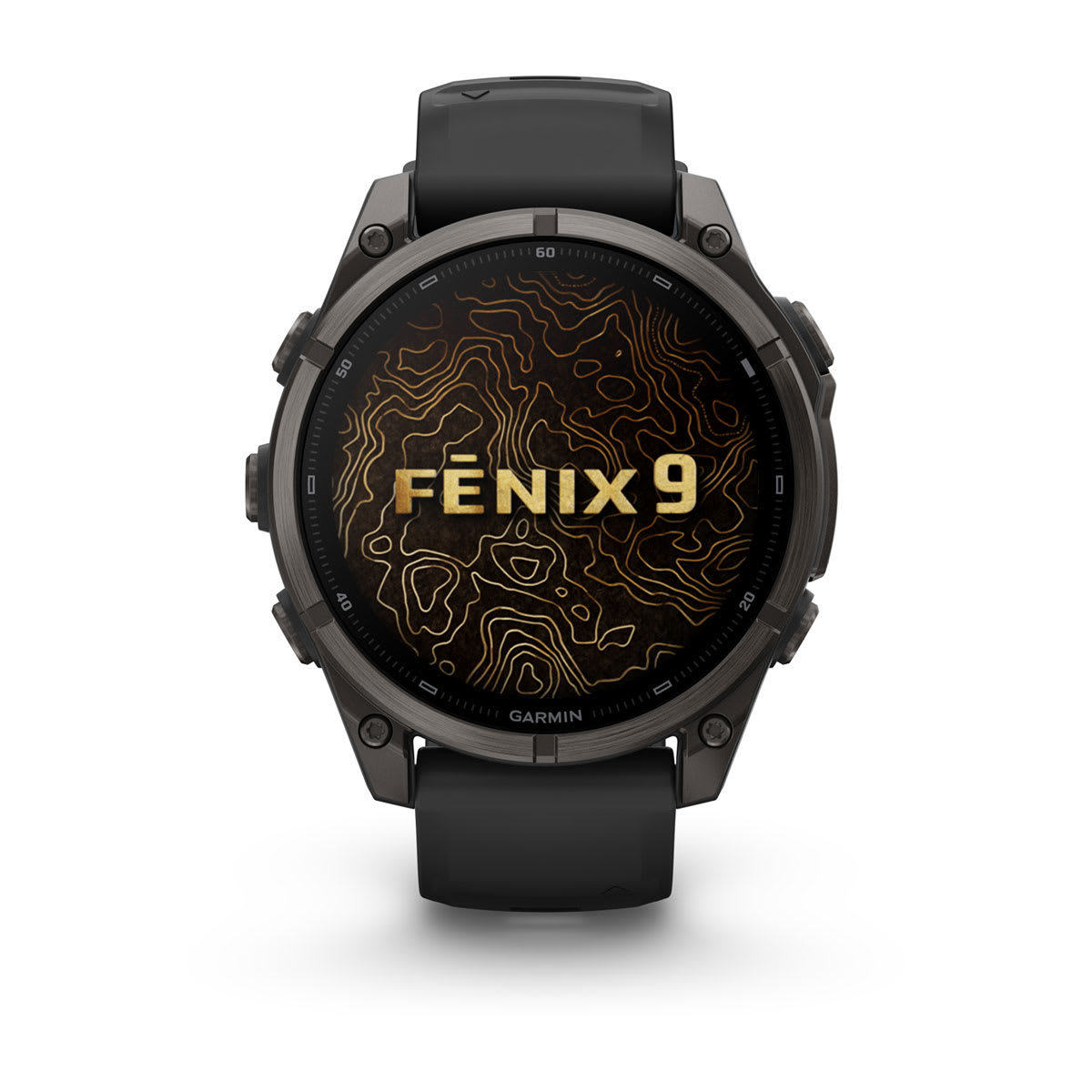 Garmin fēnix 9 Pro inReach titanium smartwatch side profile