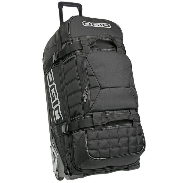 OGIO Rig 9800 elite travel gear bag with oversized wheels and SLED system