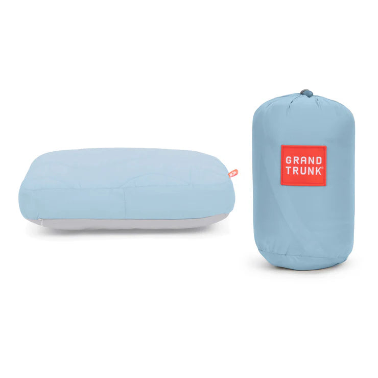 Portable hammock accessory pillow with integrated stuff sack for compact storage and travel
