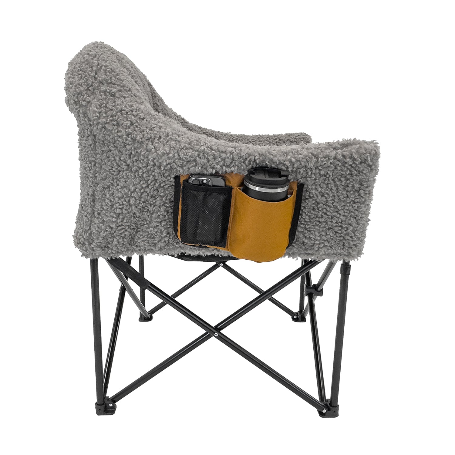 Machine washable Teddy Bear Camp Chair Cover – soft, warm camping accessory