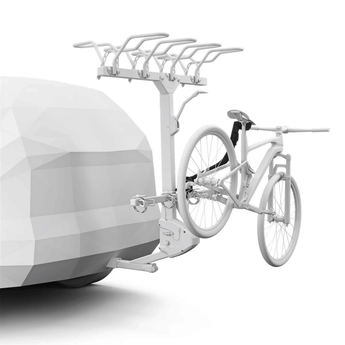 Foldable Thule bike repair holder for trailhead tune-ups and on-the-go maintenance

