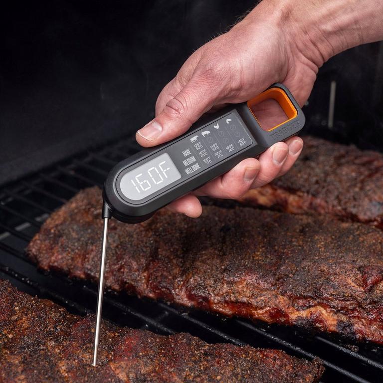 Instant Read Grill Thermometer by Traeger for Measuring Meat Doneness and Safe Cooking Temperatures