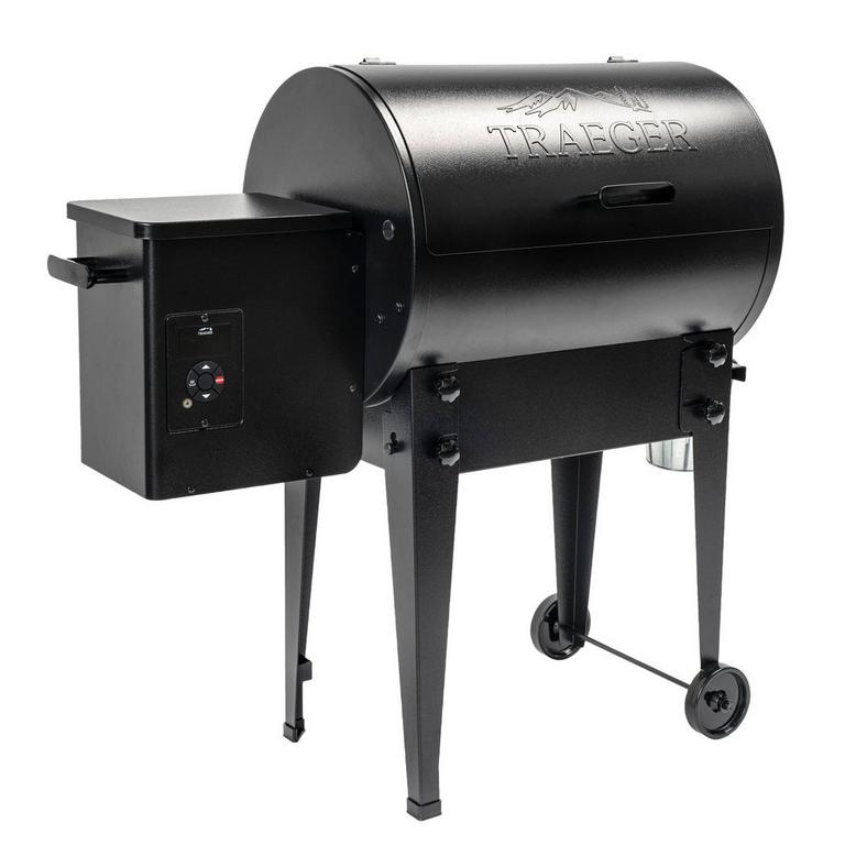 Traeger Tailgater wood pellet grill foldable legs portable design