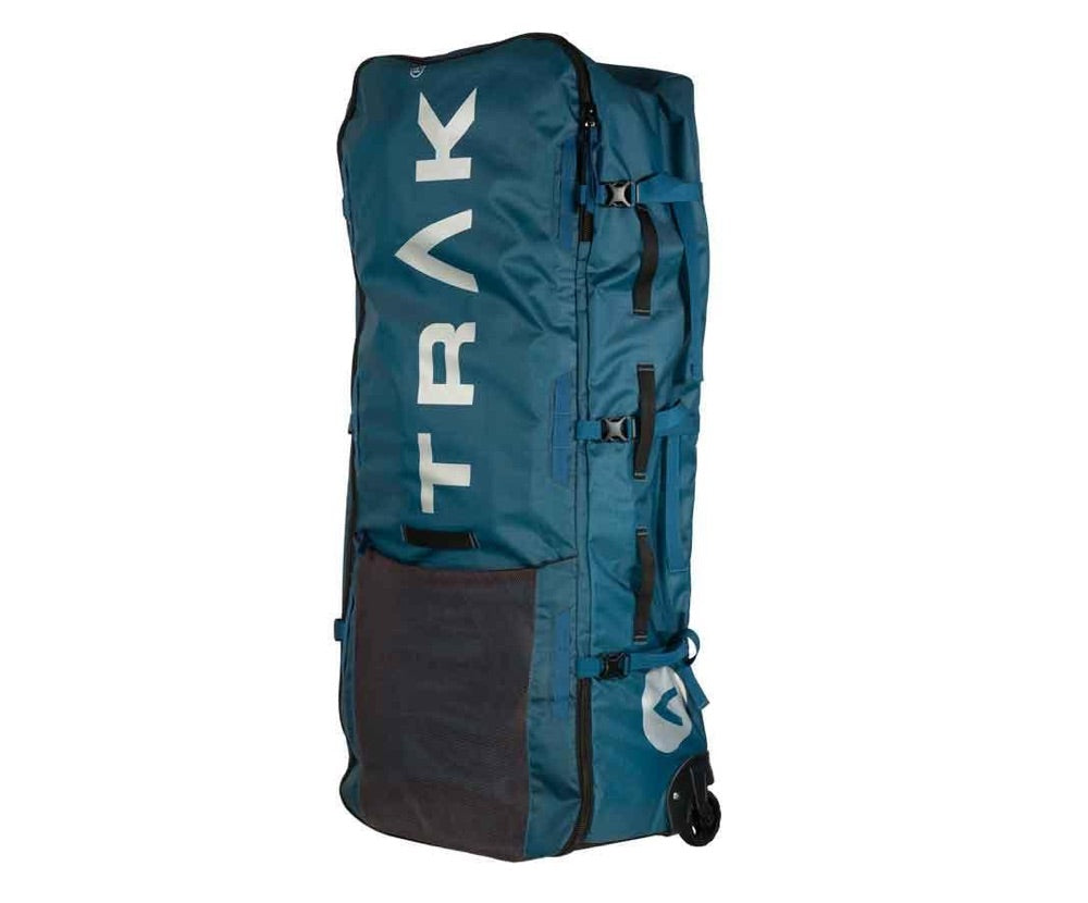 Paddler navigating open water in TRAK 2.0 folding kayak