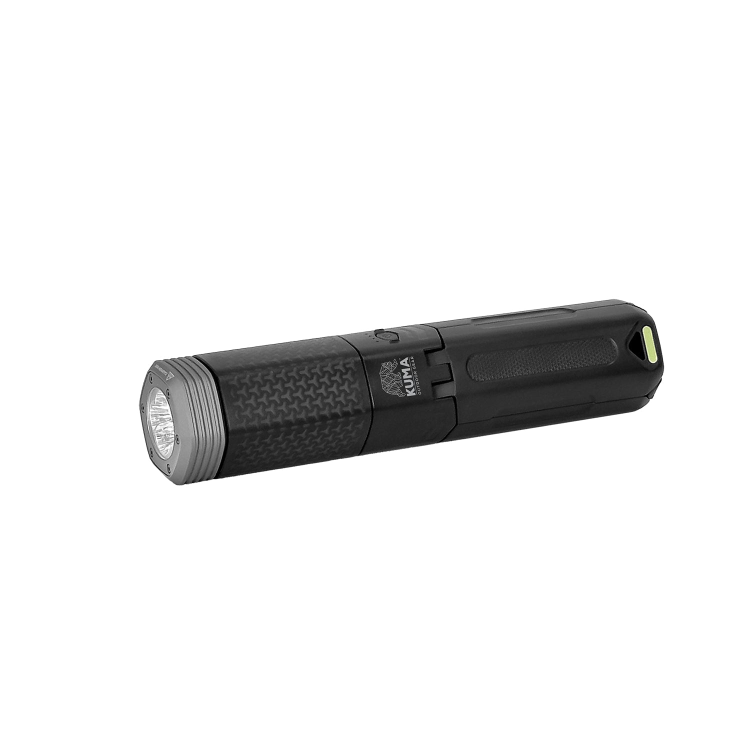 Rugged LED lantern with magnetic base, ground spikes, and 90° rotatable light for tasks.