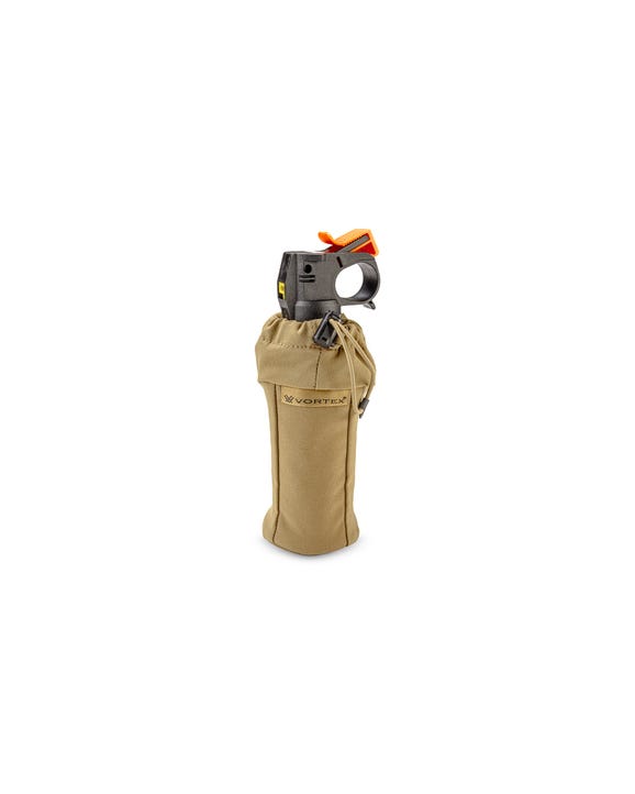 Bear spray pouch compatible with GlassPak Pro harness quick access design