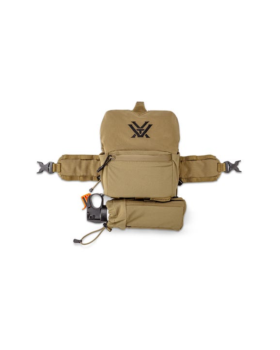 Compact bear spray holder with DWR weather-resistant protection