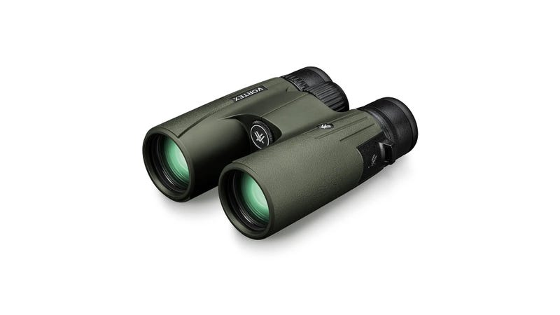 Viper HD binoculars angled view showing ergonomic grip and rubber armor