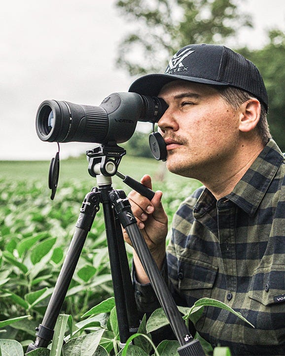 Crossfire HD spotting scope with wide field of view