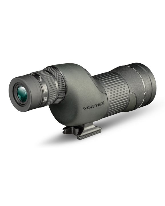 Portable spotting scope with helical focus adjustment