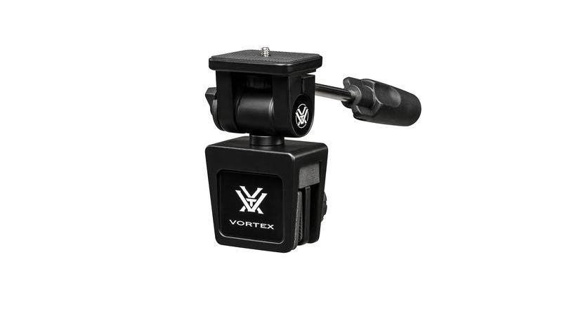 Black Vortex camera mount on a white background