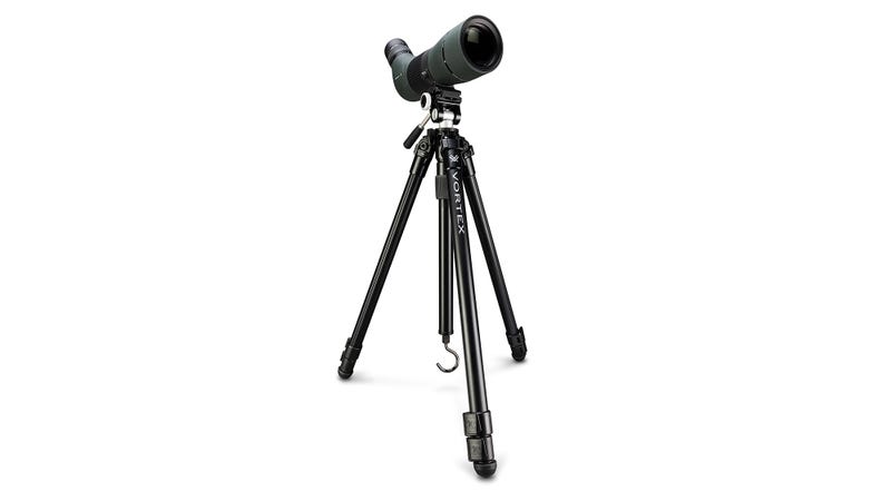 Vortex High Country II aluminum tripod with 2-way pan head and adjustable three-section legs.