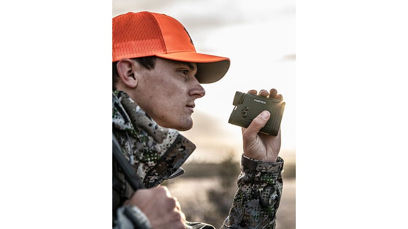 Viper HD 3000 rangefinder in rugged outdoor hunting environment