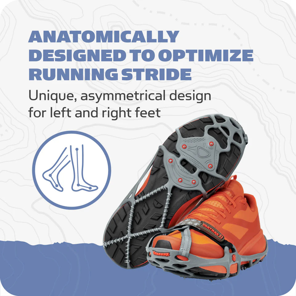 Durable Yaktrax Run winter traction for trail and road running