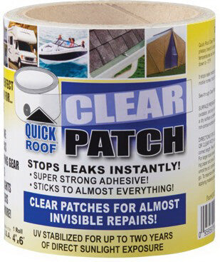4" x 6' Quick Roof Patch - Clear